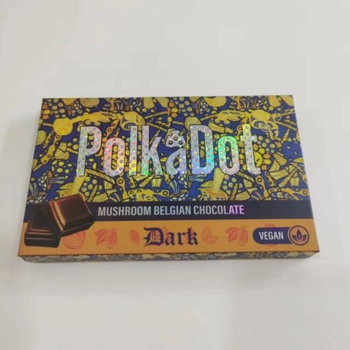 PolkaDot Dark Mushroom Chocolate Bar